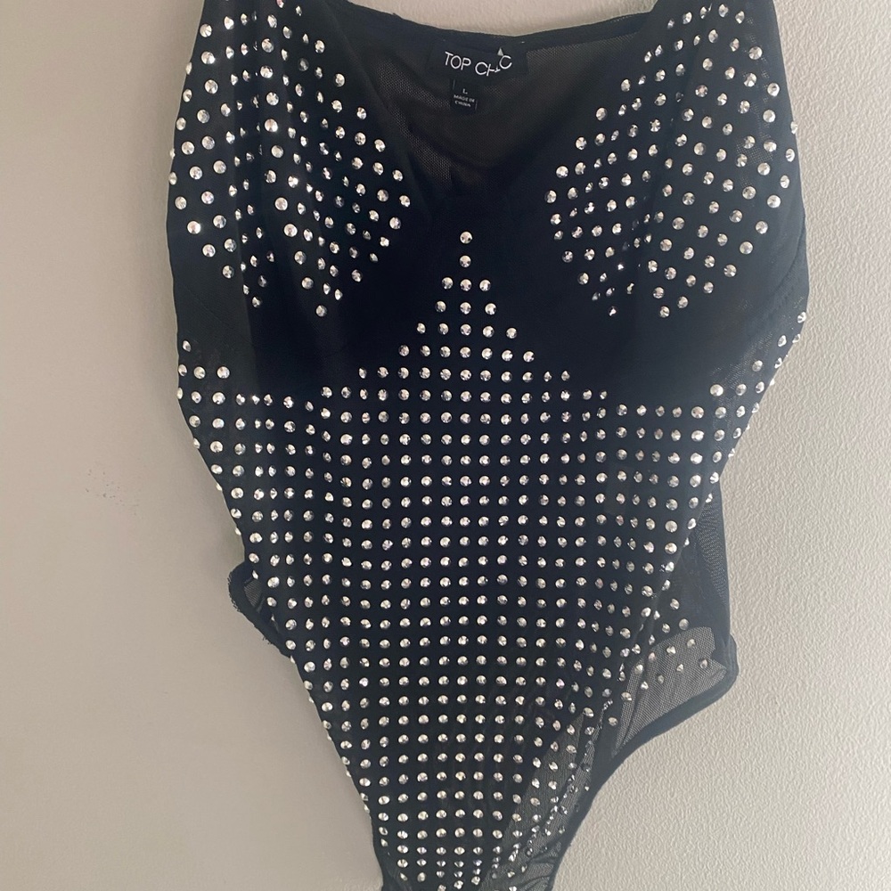Studded bodysuit